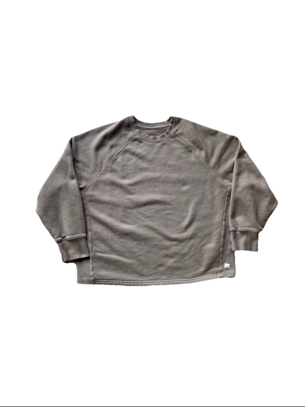 Vuori Restore Oversized Crewneck Beige Sweater Size Medium